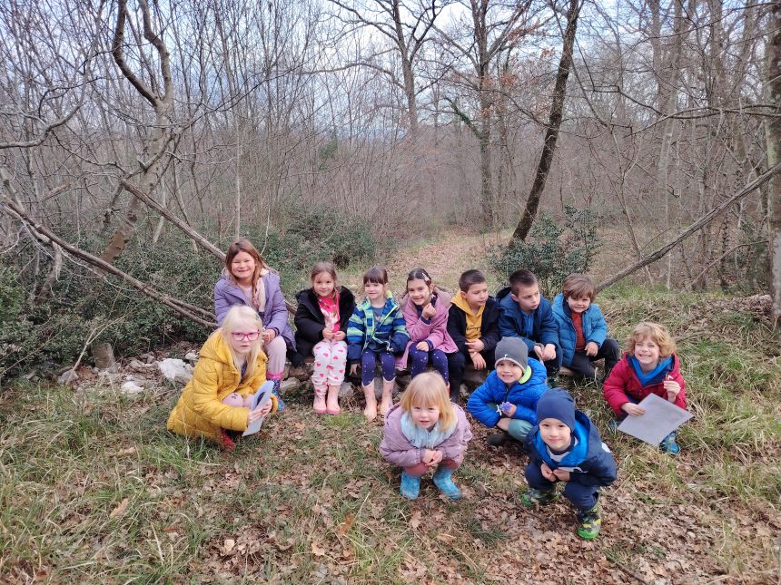 Zečići istražuju okolnu prirodu i šumu